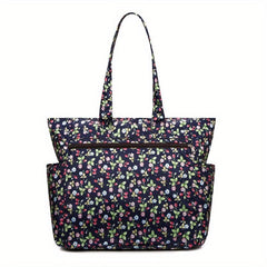 Floral Pattern Tote Bag Large Capacity Handbag