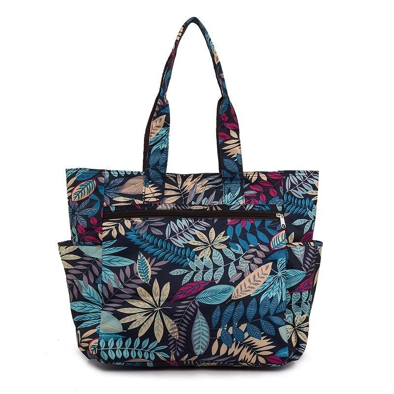 Floral Pattern Tote Bag Large Capacity Handbag