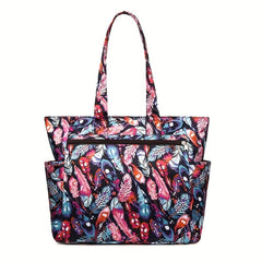 Floral Pattern Tote Bag Large Capacity Handbag