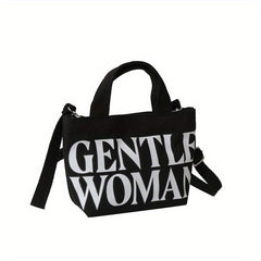 Canvas Crossbody Bag Women's Versatile Tote Purse Handbag