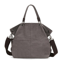Large Capacity Canvas Shoulder Bag Vintage Crossbody Travel Bag