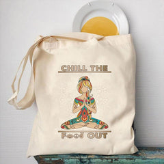 Canvas Tote Bag Yoga Shoulder Bag Large Capacity Shopping Bag