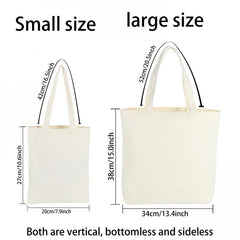 Canvas Tote Bag Yoga Shoulder Bag Large Capacity Shopping Bag
