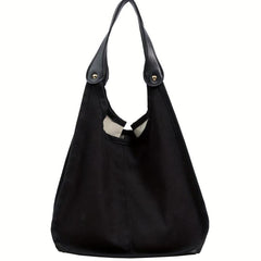Casual Colorblock Hobo Shoulder Bag All Match Storage Handbag