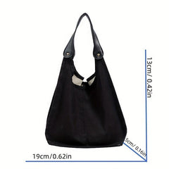 Casual Colorblock Hobo Shoulder Bag All Match Storage Handbag