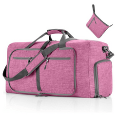 Men's Foldable Travel Duffel Bag Large Capacity Waterproof Overnight Bag