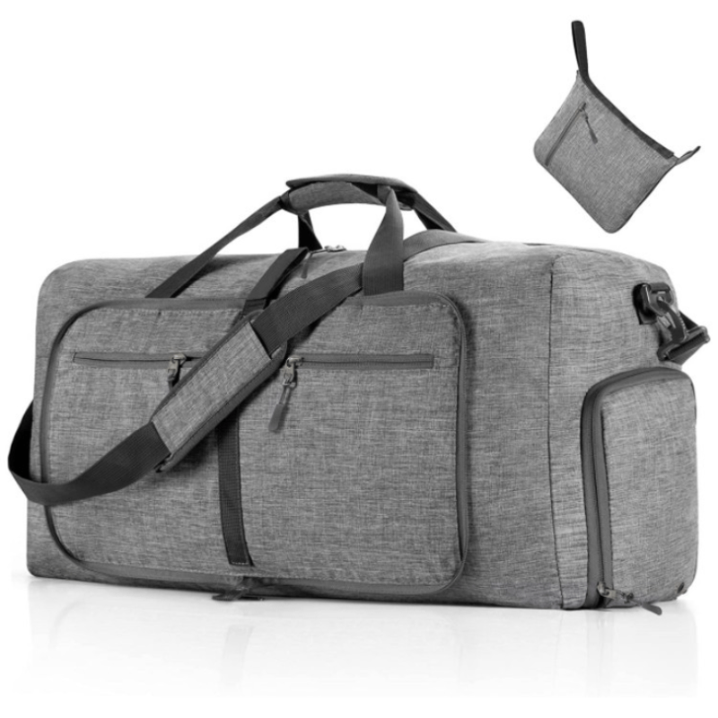 Men's Foldable Travel Duffel Bag Large Capacity Waterproof Overnight Bag