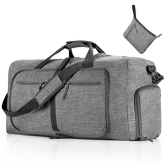 Men's Foldable Travel Duffel Bag Large Capacity Waterproof Overnight Bag