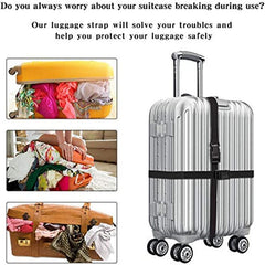 2PCS Luggage Nylon Straps Quick Release Buckle Utility Straps