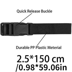 2PCS Luggage Nylon Straps Quick Release Buckle Utility Straps