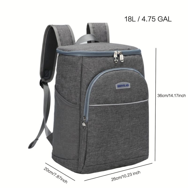 Large Capacity Picnic Backpack Leak-proof Plates & Cutlery Storage Bag