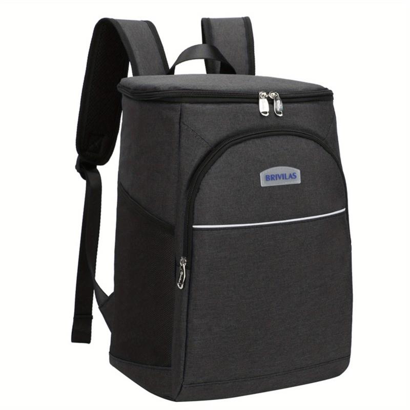 Large Capacity Picnic Backpack Leak-proof Plates & Cutlery Storage Bag