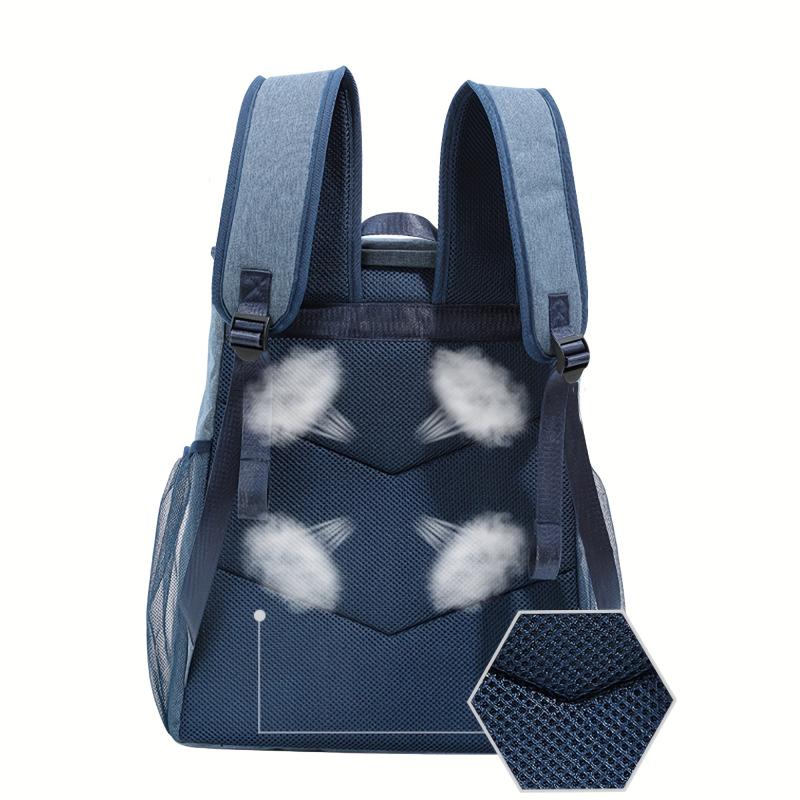 Large Capacity Picnic Backpack Leak-proof Plates & Cutlery Storage Bag