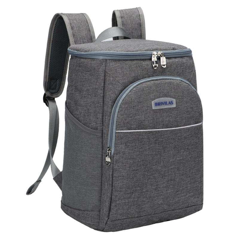 Large Capacity Picnic Backpack Leak-proof Plates & Cutlery Storage Bag