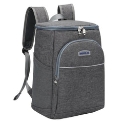 Large Capacity Picnic Backpack Leak-proof Plates & Cutlery Storage Bag