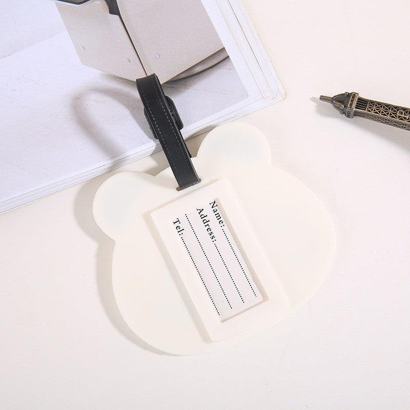 PVC Panda Plane Boarding Pass Travel Label Hangtag