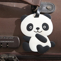 PVC Panda Plane Boarding Pass Travel Label Hangtag