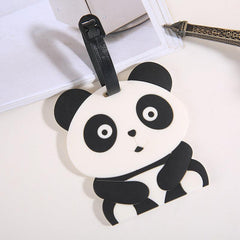 PVC Panda Plane Boarding Pass Travel Label Hangtag