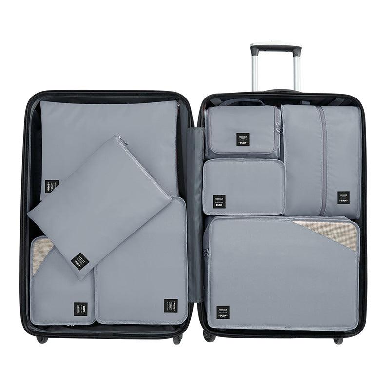 8 Pcs Solid Travel Bags Dustproof Luggage Organizers