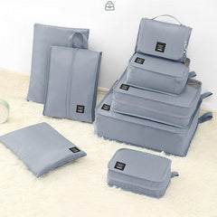 8 Pcs Solid Travel Bags Dustproof Luggage Organizers