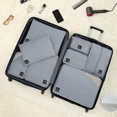 8 Pcs Solid Travel Bags Dustproof Luggage Organizers