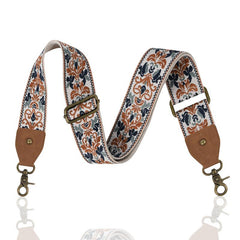 Ethnic Embroidery Wide Purse Straps For Women Replacement Shoulder Bag Strap