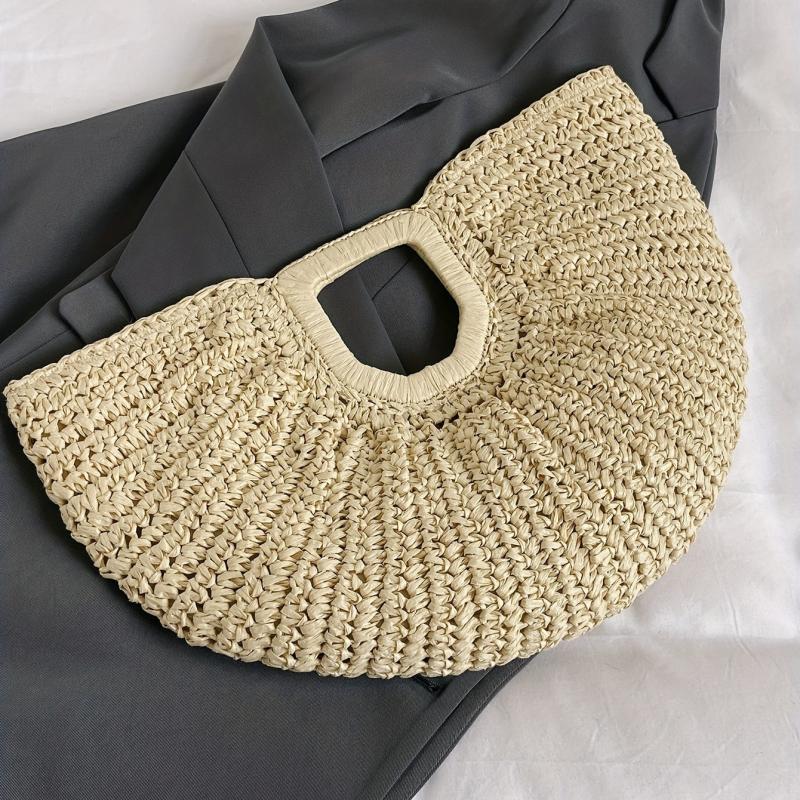 Straw Woven Summer Handbag Beach Clutch Bag Women's Casual Purse