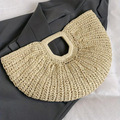 Straw Woven Summer Handbag Beach Clutch Bag Women's Casual Purse