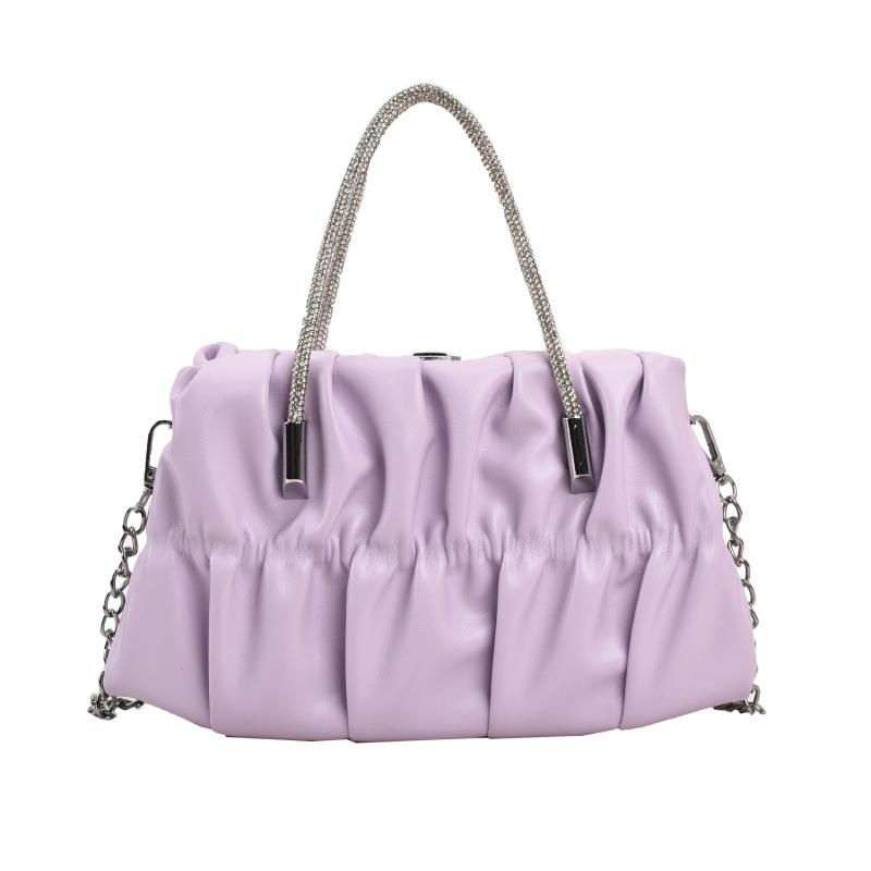 Fairy Cloud Pleated Crossbody Bag Ruched Shoulder Bag Women's Stylish Handbag