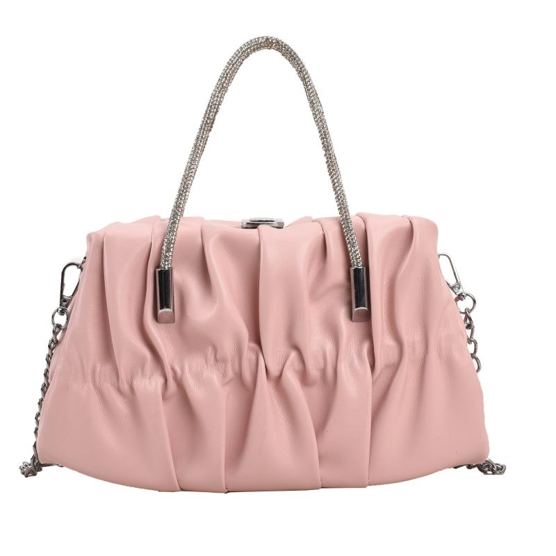 Fairy Cloud Pleated Crossbody Bag Ruched Shoulder Bag Women's Stylish Handbag