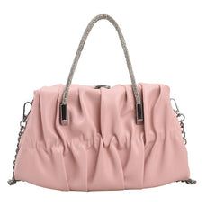 Fairy Cloud Pleated Crossbody Bag Ruched Shoulder Bag Women's Stylish Handbag