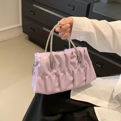 Fairy Cloud Pleated Crossbody Bag Ruched Shoulder Bag Women's Stylish Handbag