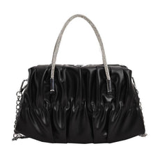 Fairy Cloud Pleated Crossbody Bag Ruched Shoulder Bag Women's Stylish Handbag