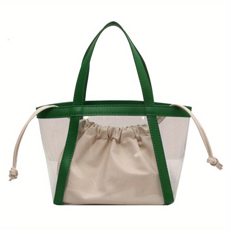 Transparent Jelly Bag For Women Summer Travel Beach Tote Bag