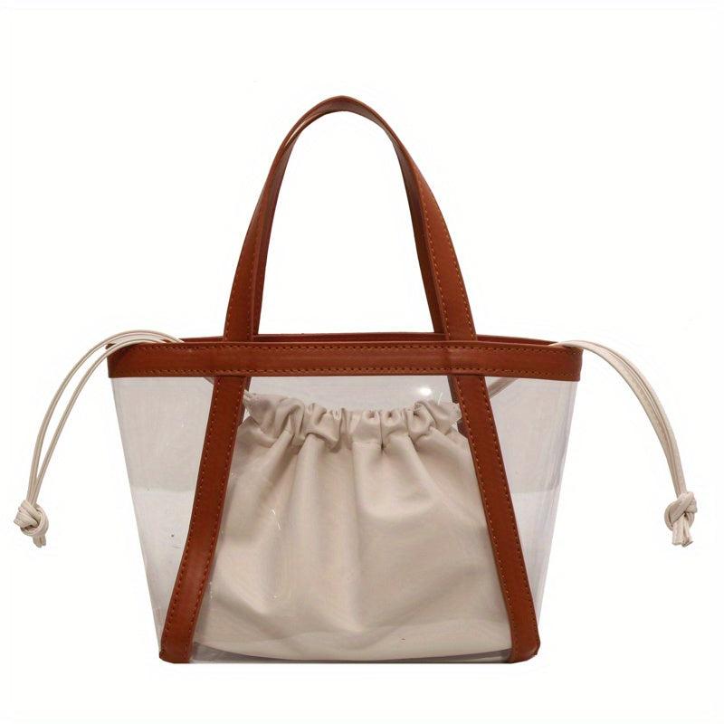 Transparent Jelly Bag For Women Summer Travel Beach Tote Bag