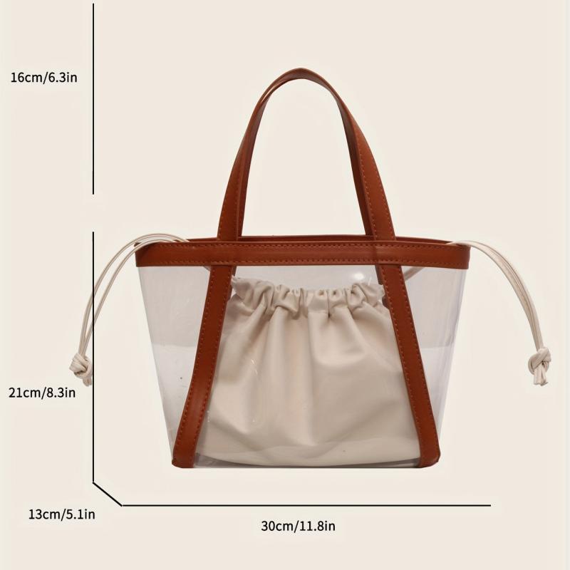 Transparent Jelly Bag For Women Summer Travel Beach Tote Bag