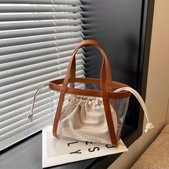 Transparent Jelly Bag For Women Summer Travel Beach Tote Bag