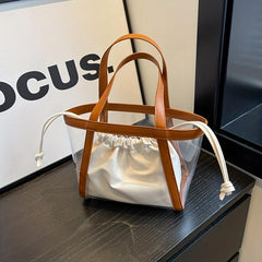 Transparent Jelly Bag For Women Summer Travel Beach Tote Bag