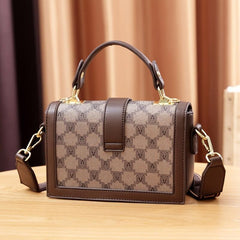 Geometric Pattern Square Handbag Shoulder Bag Purse
