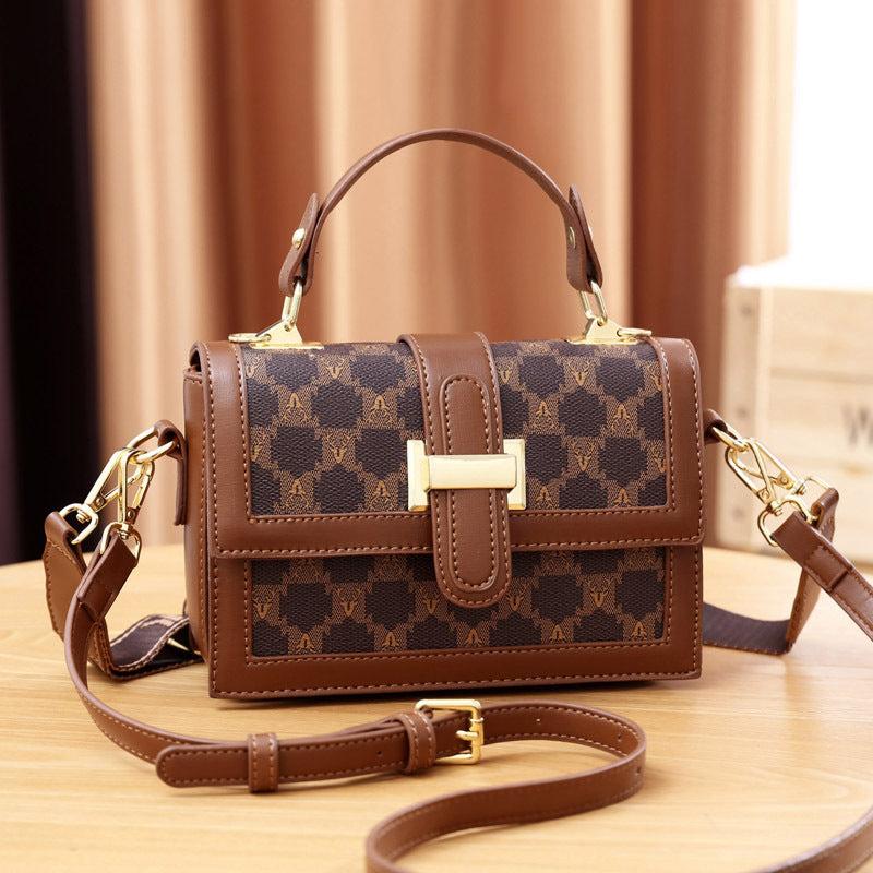 Geometric Pattern Square Handbag Shoulder Bag Purse