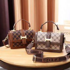 Geometric Pattern Square Handbag Shoulder Bag Purse