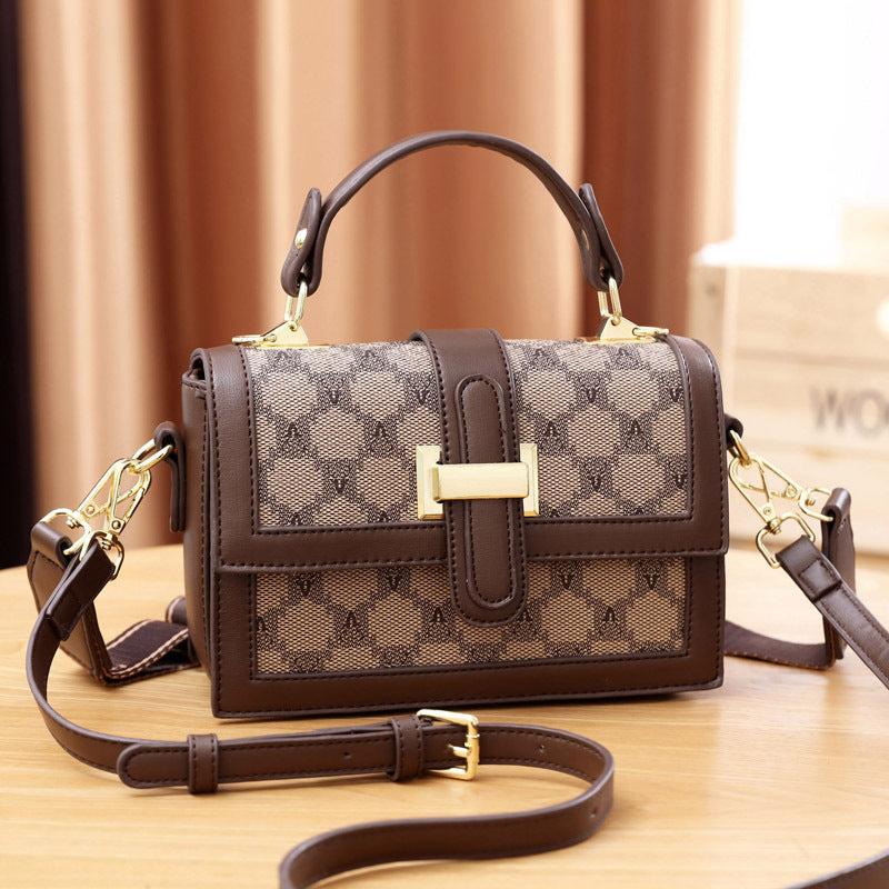 Geometric Pattern Square Handbag Shoulder Bag Purse
