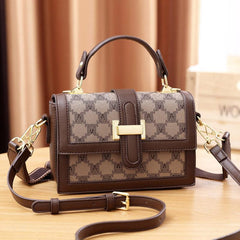 Geometric Pattern Square Handbag Shoulder Bag Purse