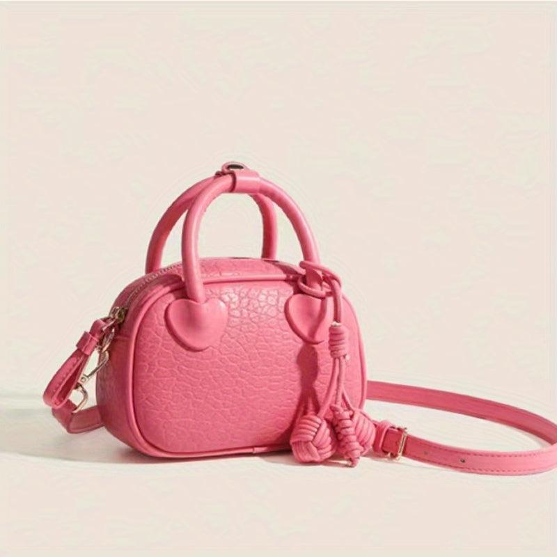 Lychee Pattern Boston Bag Crossbody Satchel