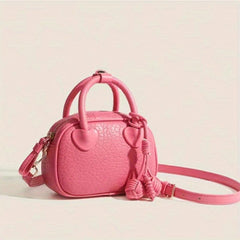 Lychee Pattern Boston Bag Crossbody Satchel