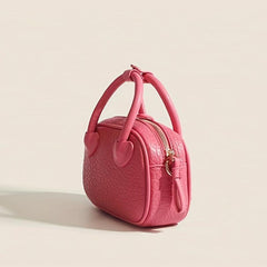Lychee Pattern Boston Bag Crossbody Satchel