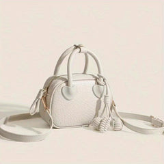Lychee Pattern Boston Bag Crossbody Satchel