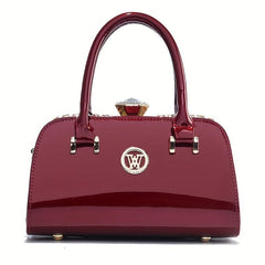 Rhinestone Satchel Bag Classic Handbag for Work Women's Shoulder Bag