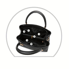 Classic Tote Satchel Bag Solid Shoulder Bag Women's Handbag