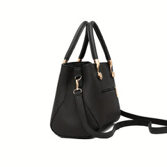 Classic Tote Satchel Bag Solid Shoulder Bag Women's Handbag